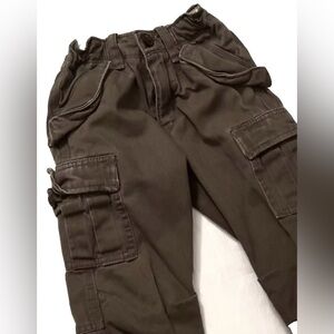 NEW 4 Years BABY GAP PANTS DISTRESSED MILITARY CARGO OLIVE GREEN SO COOL!